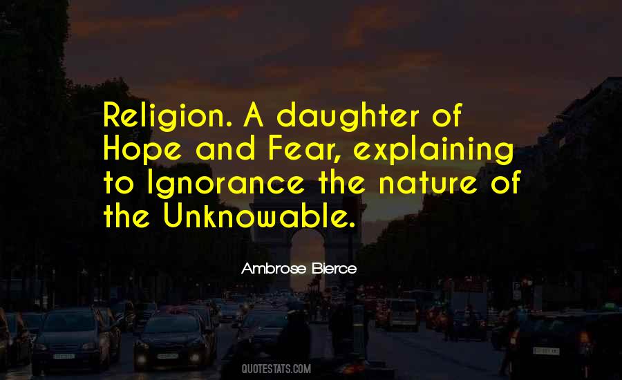 Religion And Ignorance Quotes #388118