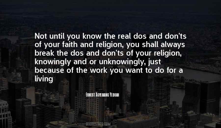 Religion And Ignorance Quotes #813337