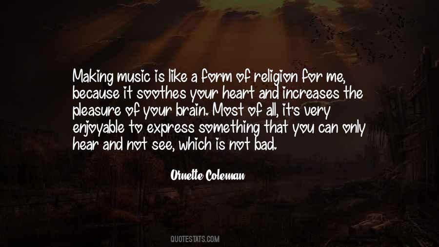 Religion And Music Quotes #865995