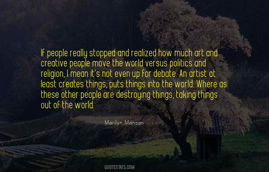 Religion Destroying The World Quotes #986781