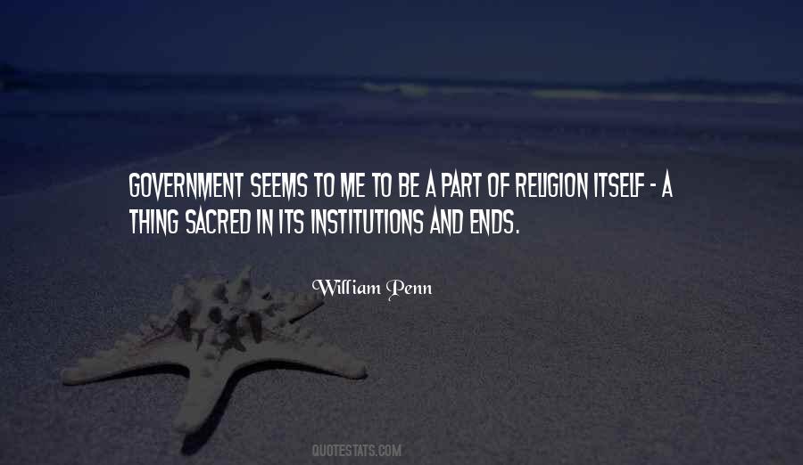 Religion In Government Quotes #327039