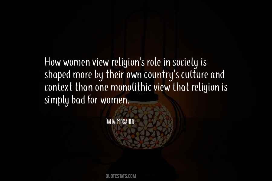 Religion In Society Quotes #1525828