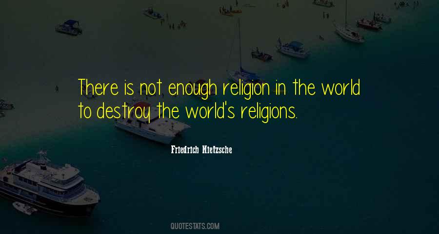 Religion In The World Quotes #1280250
