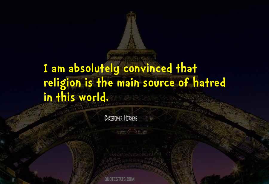 Religion In The World Quotes #226280