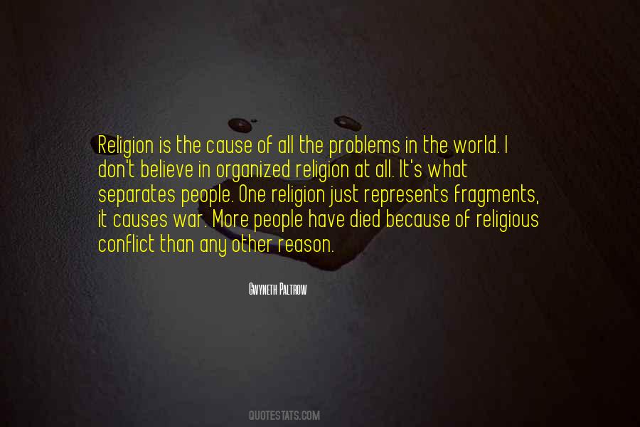 Religion In War Quotes #1155607