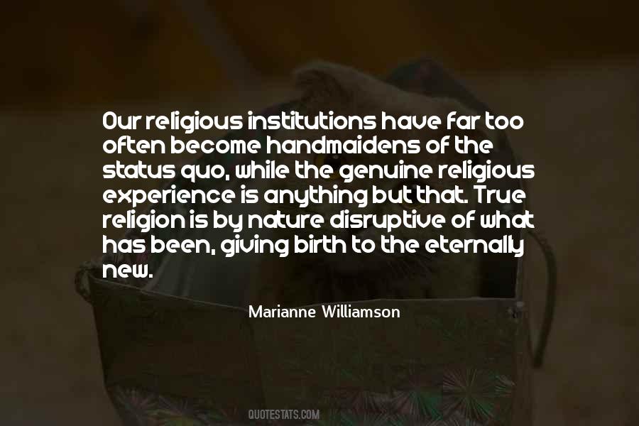 Religious Institutions Quotes #474526