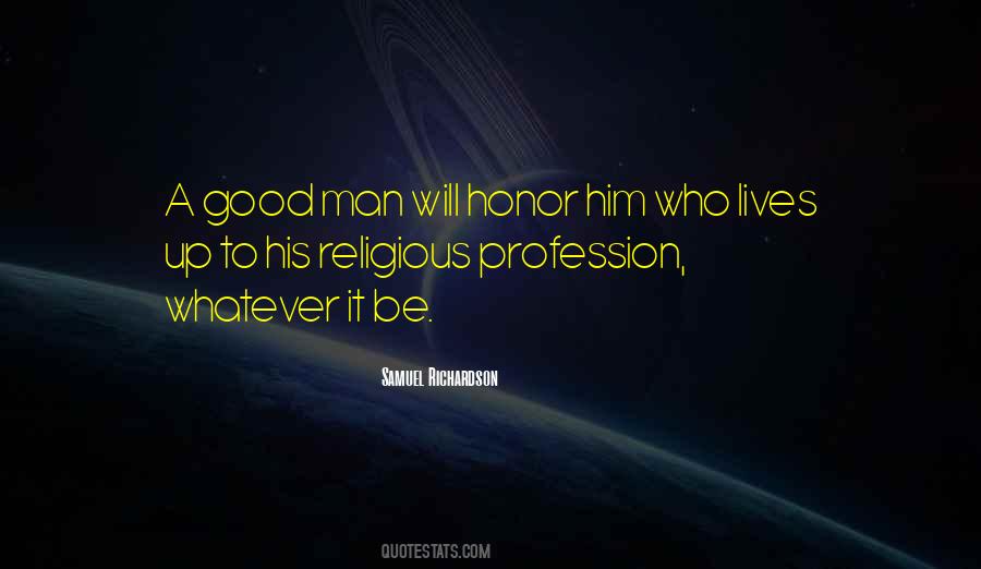 Religious Profession Quotes #51210