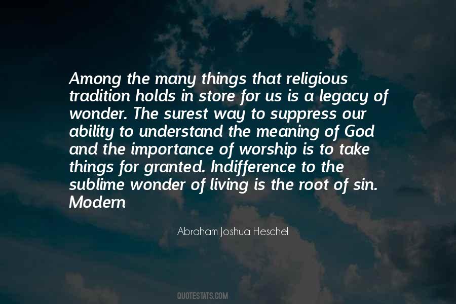 Religious Tradition Quotes #1202689