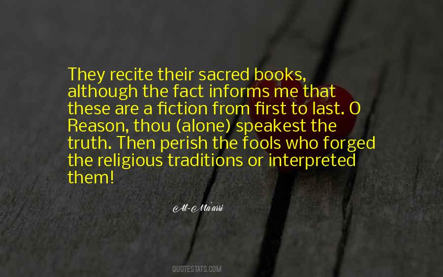 Religious Traditions Quotes #378477