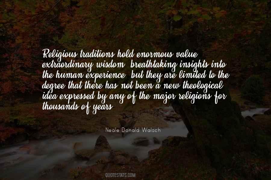 Religious Traditions Quotes #528182