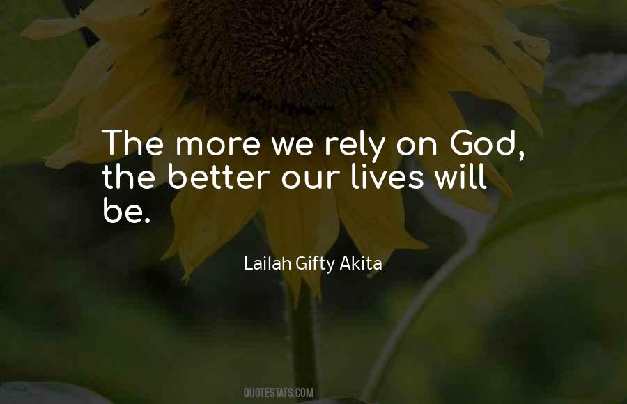 Rely On God Quotes #349533