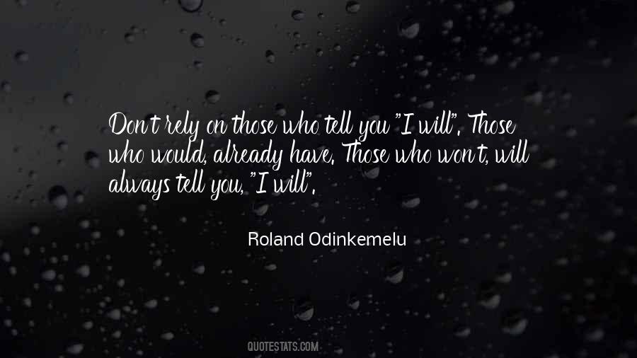 Rely Quotes #1698078