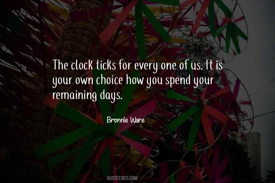 Remaining Days Quotes #448207