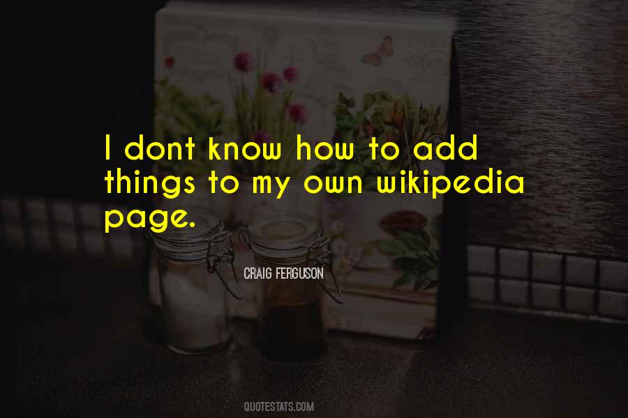Quotes About Craig Ferguson #15466