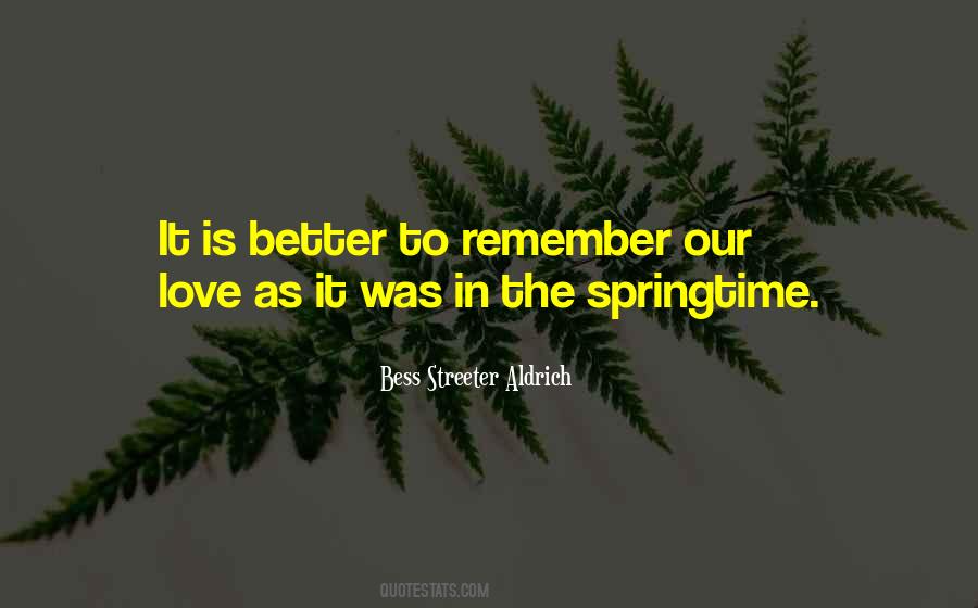 Remember Our Love Quotes #1646233