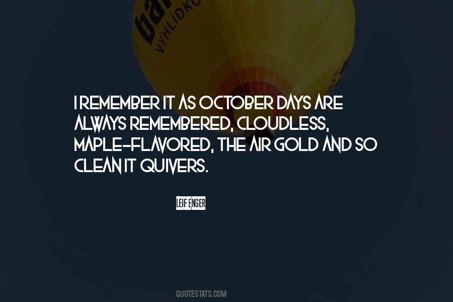 Remember These Days Quotes #245899