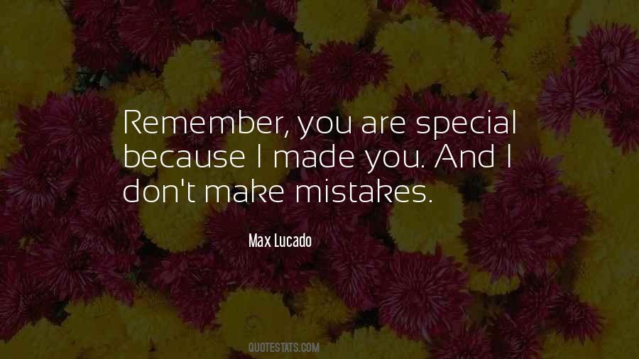 Remember You Are Special Quotes #621949