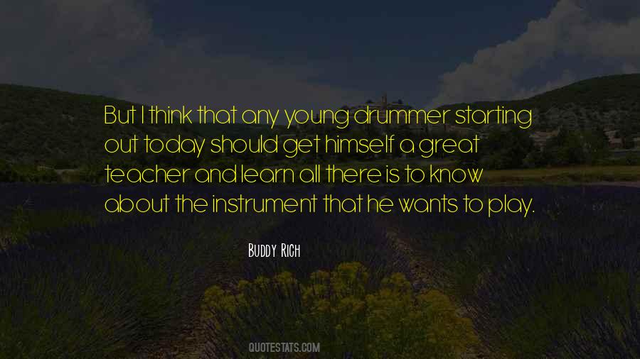 Quotes About Buddy Rich #1373411