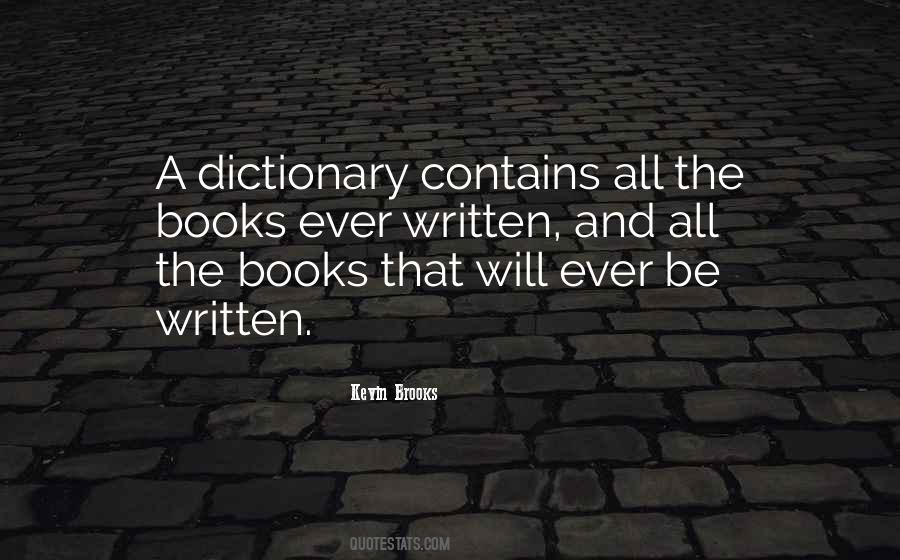 Quotes About Dictionary #1365625