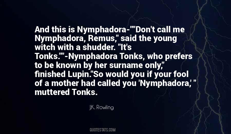 Remus Lupin And Nymphadora Tonks Quotes #465199