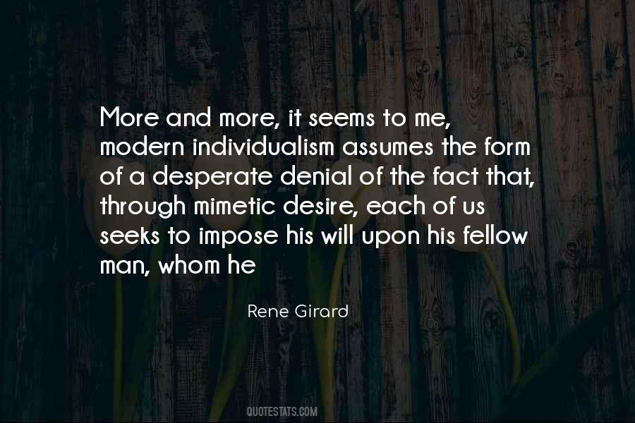 Rene Girard Mimetic Desire Quotes #516469