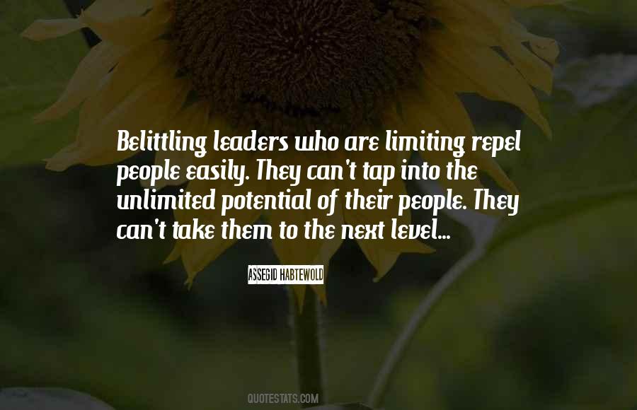 Quotes About Belittling People #205837