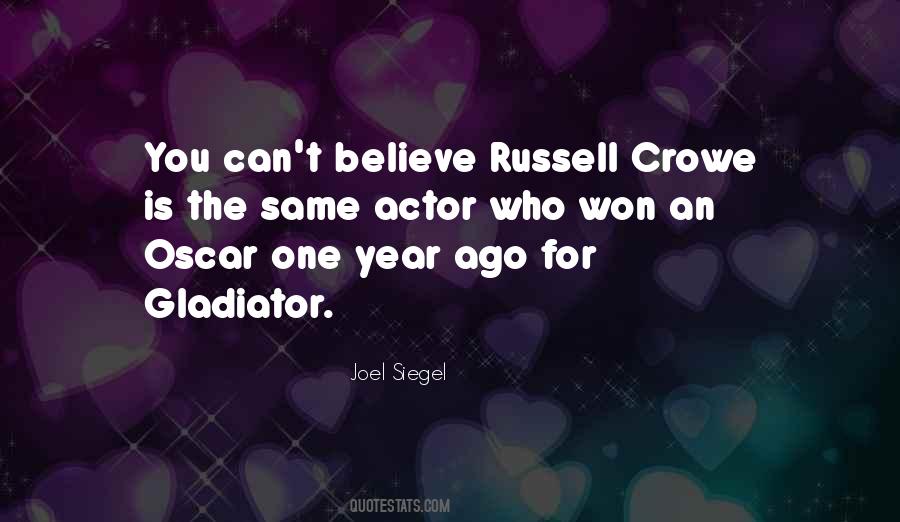 Quotes About Russell Crowe #338524