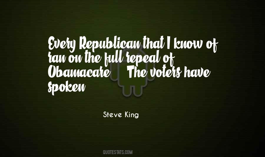Repeal Obamacare Quotes #1260811