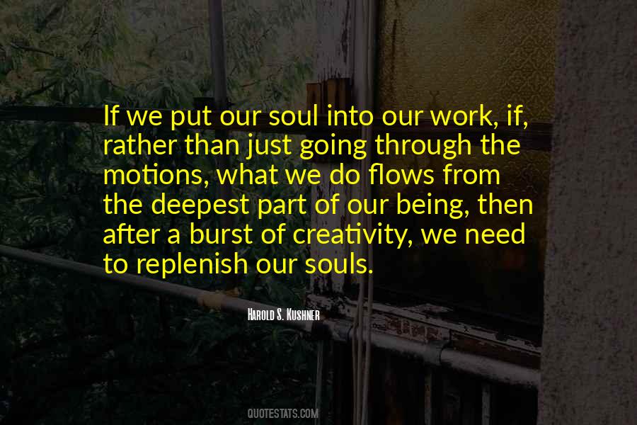 Replenish The Soul Quotes #1832711