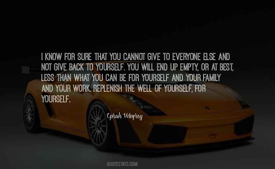 Replenish Yourself Quotes #1179618