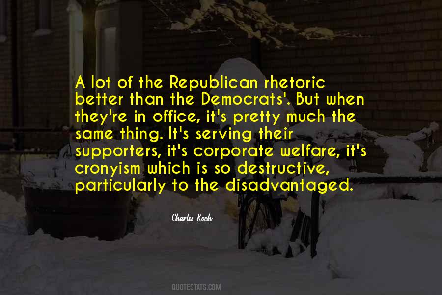 Republican Welfare Quotes #220925