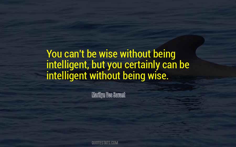 Quotes About Being Wise #619258