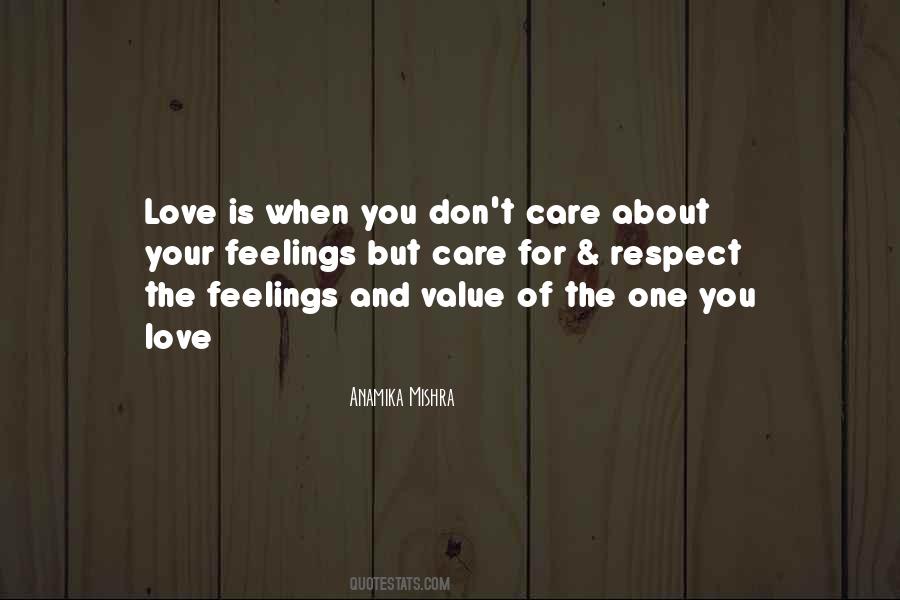 Respect Love Quotes #28087