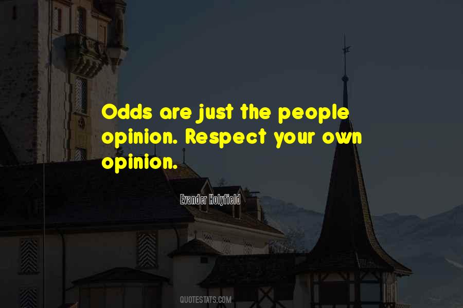 Respect My Opinion Quotes #999072