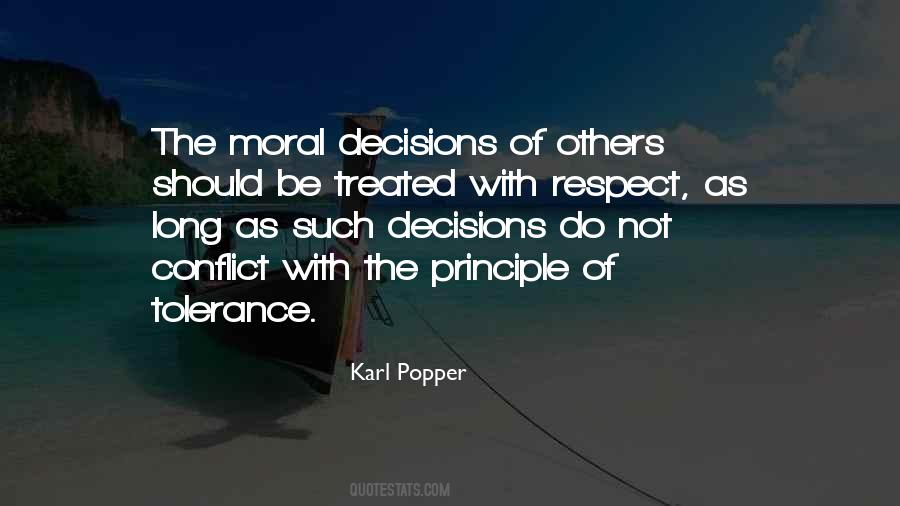 Respect Others Decision Quotes #1038174