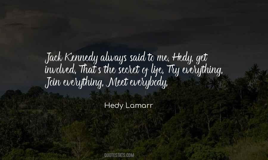 Quotes About Hedy Lamarr #1248709