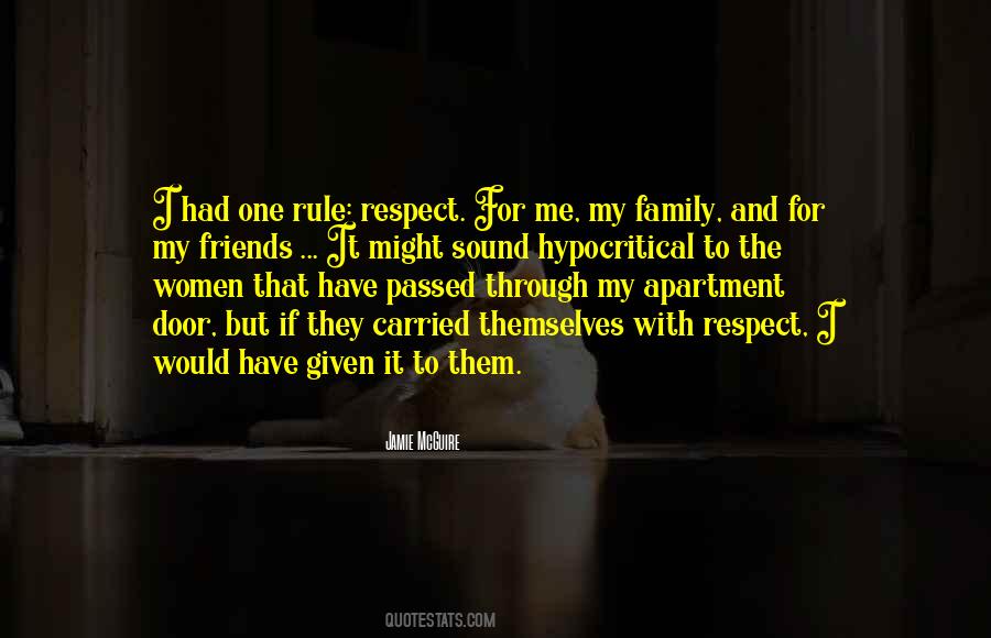 Respect The Family Quotes #962960