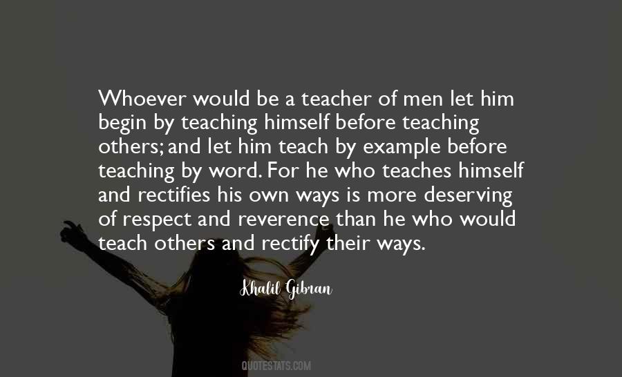 Respect Your Teacher Quotes #665472