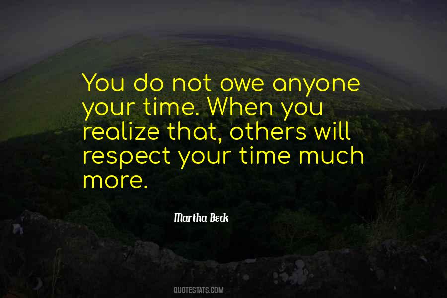 Respect Your Time Quotes #411314