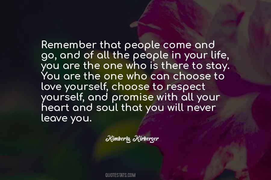 Respect Yourself Love Quotes #1655267