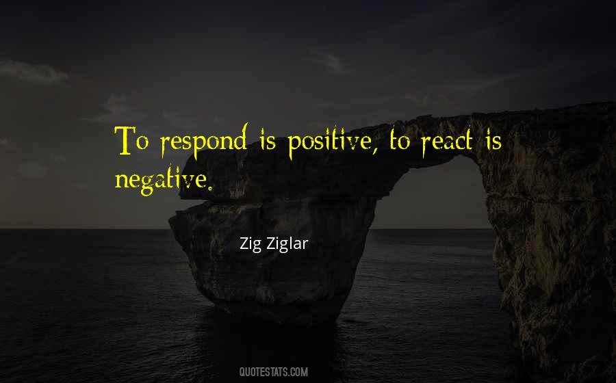 Respond Not React Quotes #1372395