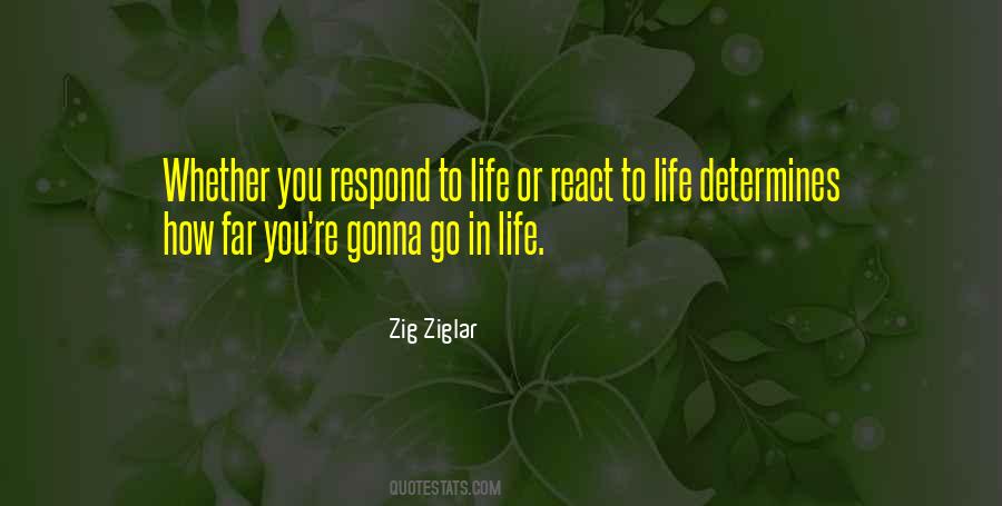 Respond Not React Quotes #1731071