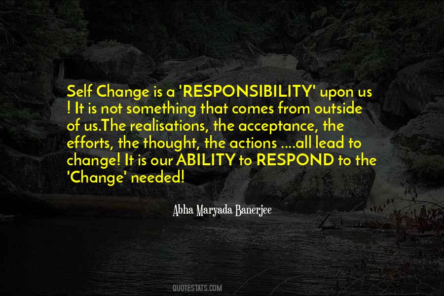 Respond To Change Quotes #1569899