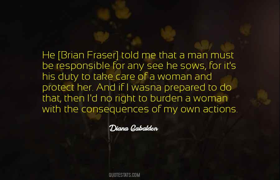 Responsible For Actions Quotes #997365