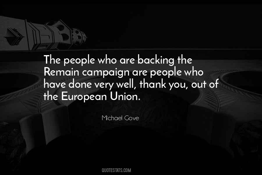 Quotes About Backing #16113