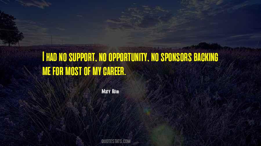 Quotes About Backing #501684