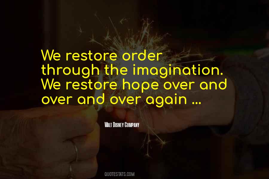 Restore Hope Quotes #280256