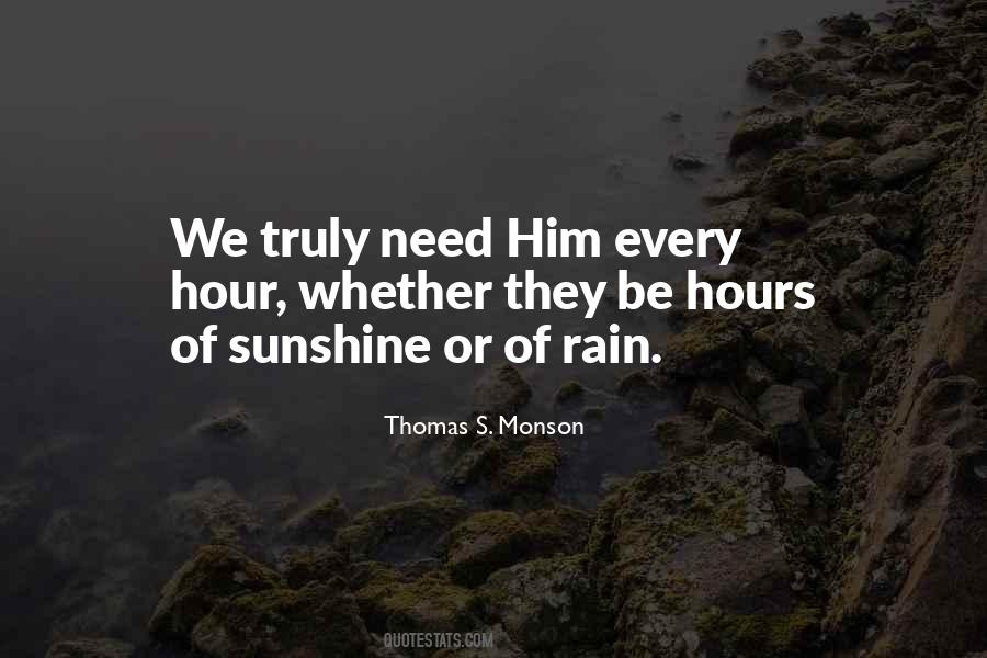 Quotes About Sunshine In The Rain #176789
