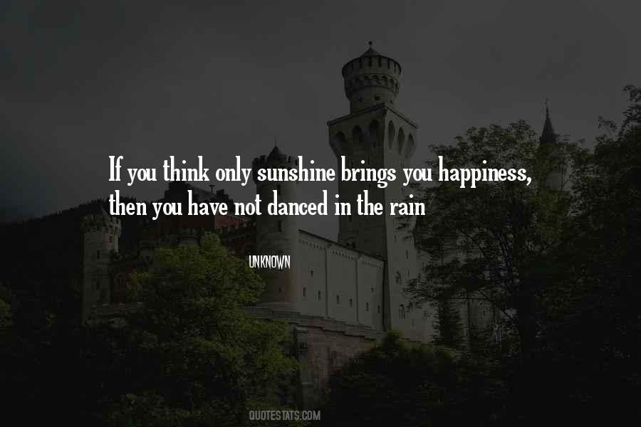 Quotes About Sunshine In The Rain #336695