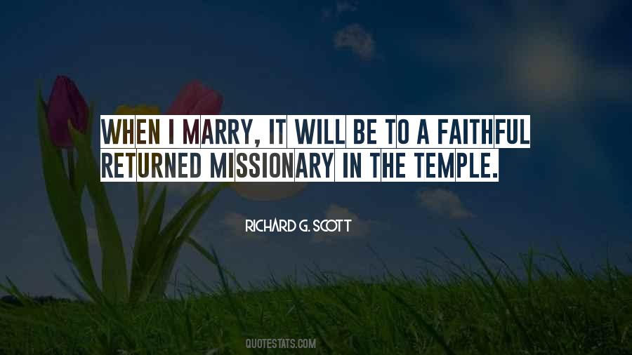 Returned Missionary Quotes #146969